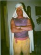 Gunner Mulloy clowning in Arab garb at a costume party in about 1972/73.